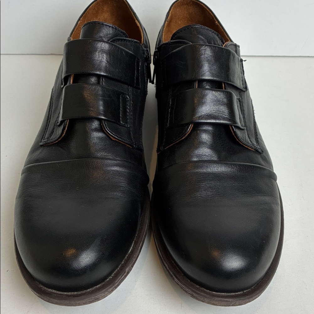 Miz Mooz Black Liam Oxford‎ Leather Loafer 11 Preppy Academia - Picture 6 of 16